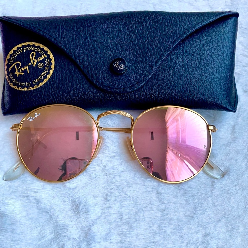Ray Ban Rose Gold Women’s Sunglasses